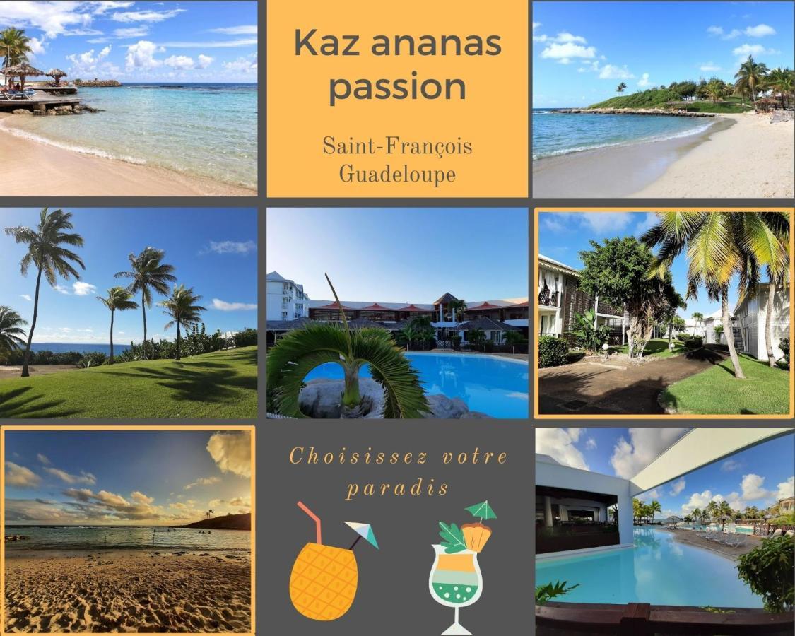 F3 _ Kaz Ananas Passion Au Manganao Leilighet Saint-Francois  Eksteriør bilde