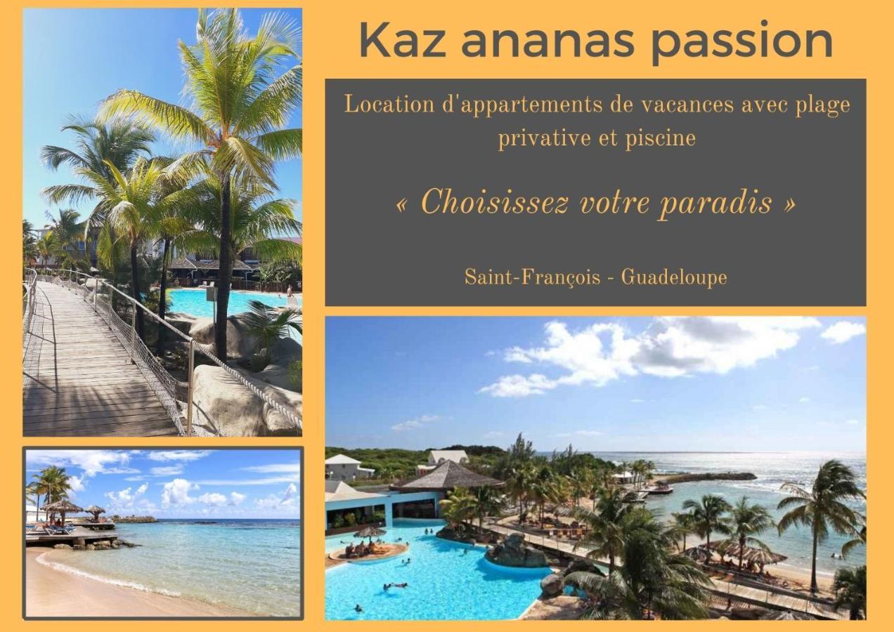 F3 _ Kaz Ananas Passion Au Manganao Leilighet Saint-Francois  Eksteriør bilde